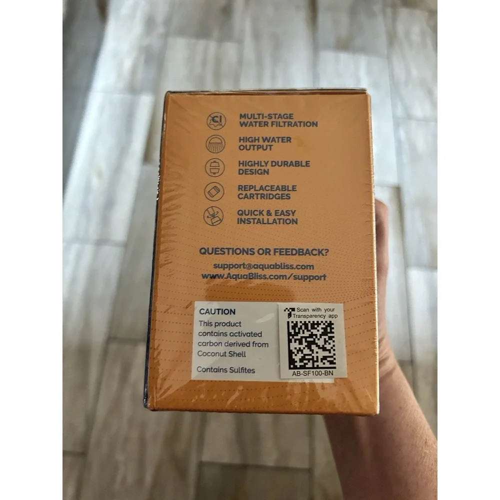 Qty: 1 AquaBliss SF100-BN Multi-Stage Revitalizing Shower Filter